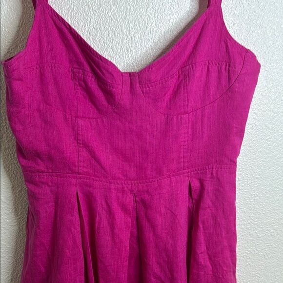 Aqua Fuchsia Sleeveless Dress - Picture 3 of 8